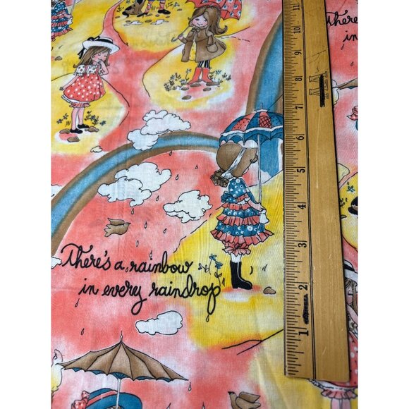 Roth Greeting Card Fabric Theres A Rainbow in Every Raindrop Kids & Umbrellas Pr - Picture 4 of 8